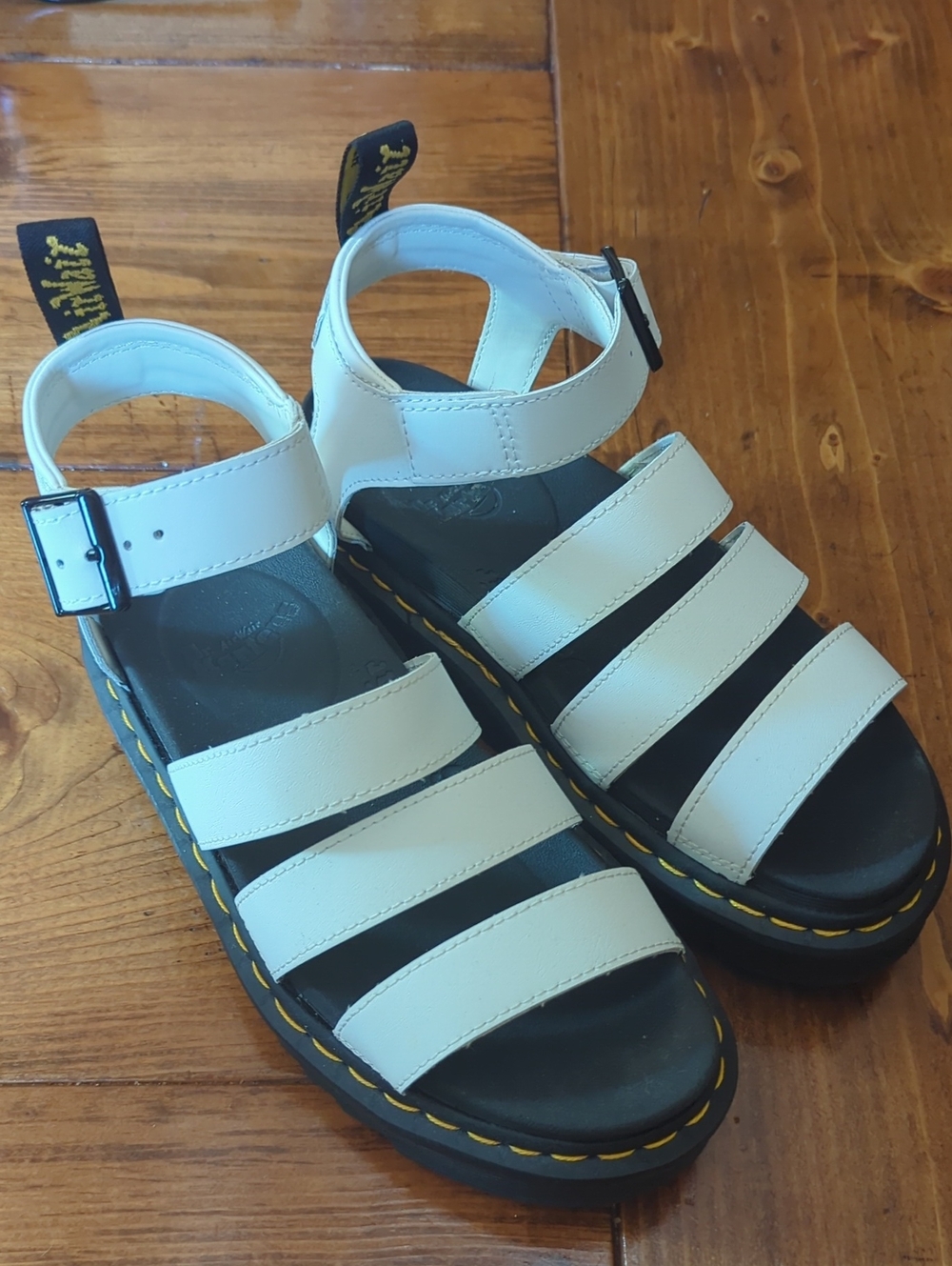 Doc Martens BLAIRE White Strappy Sandals Size 7